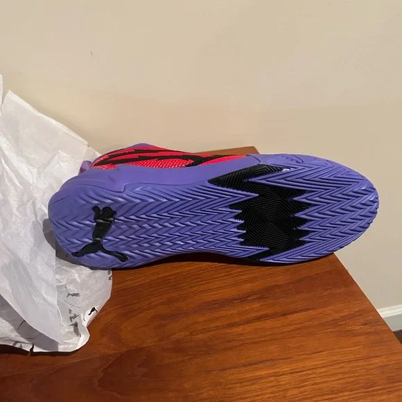 Puma Vibrant Red and Purple Athletic Shoes - Picture 2 of 5